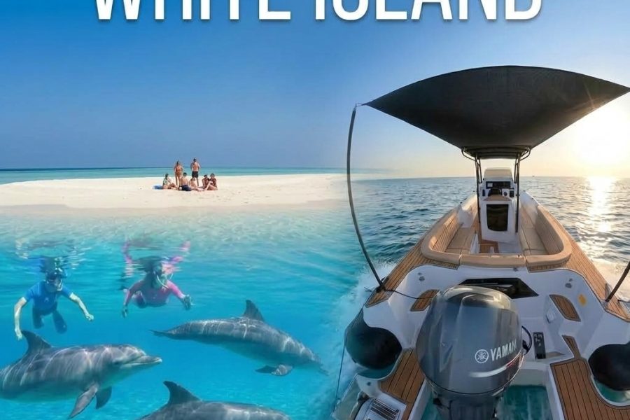 Dolphin House & White Island by Speedboat – Hurghada